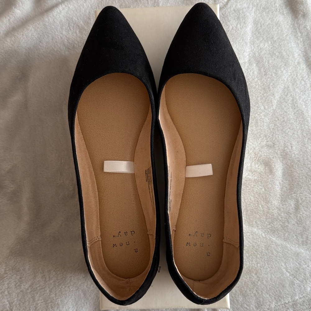 A New Day Black Corinna Flats
